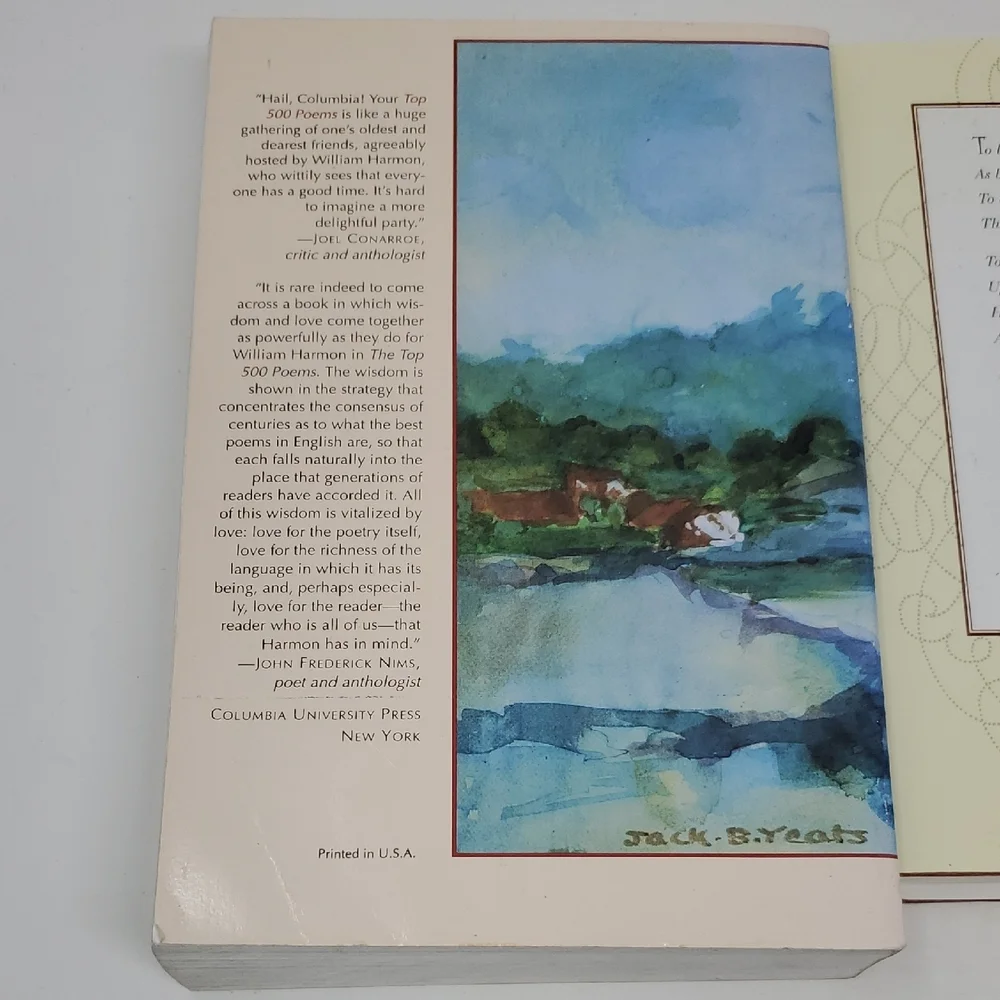 Emily Dickinson Collected Poems Book, Billy Collins, William Harmon Book Bundle
